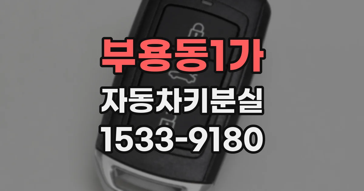 부용동1가 자동차키분실