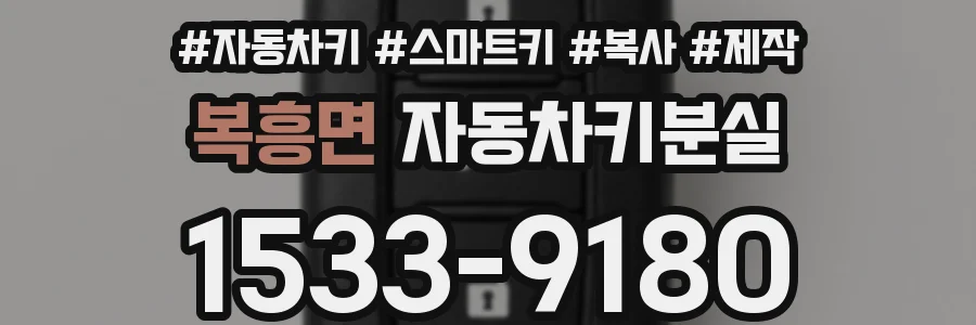복흥면 자동차키분실