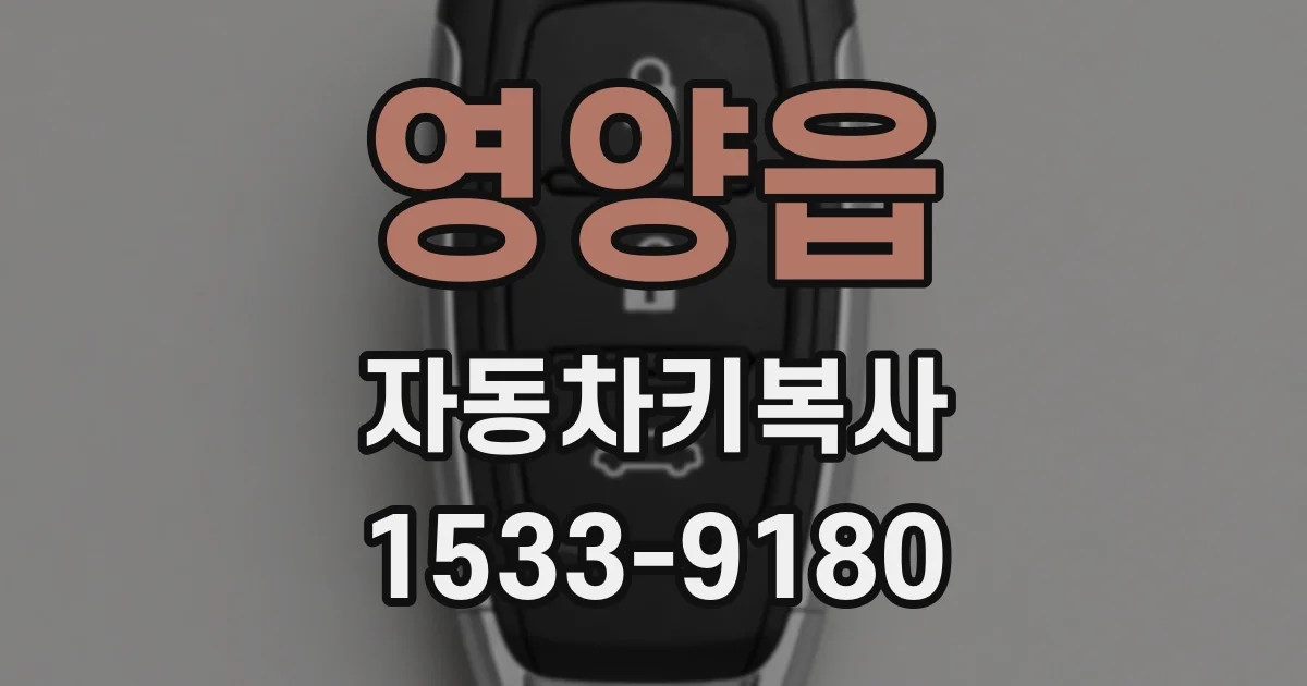 영양읍 자동차키복사