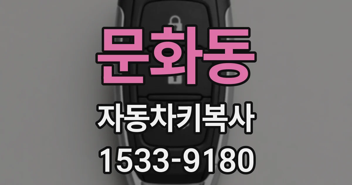 문화동 자동차키복사