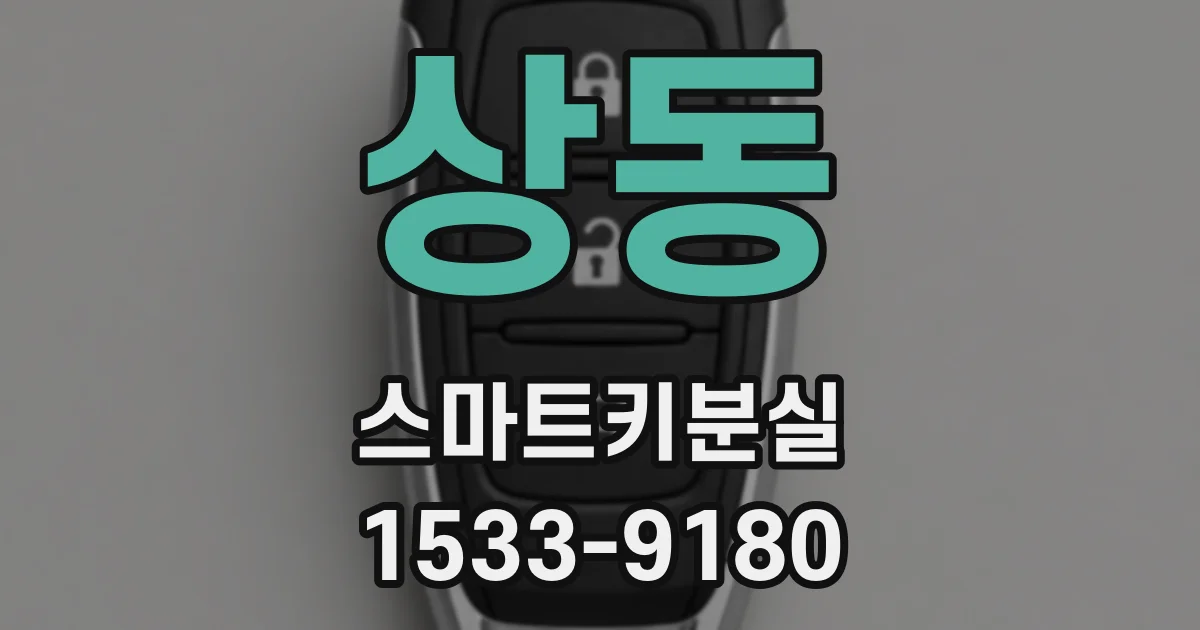상동 스마트키분실