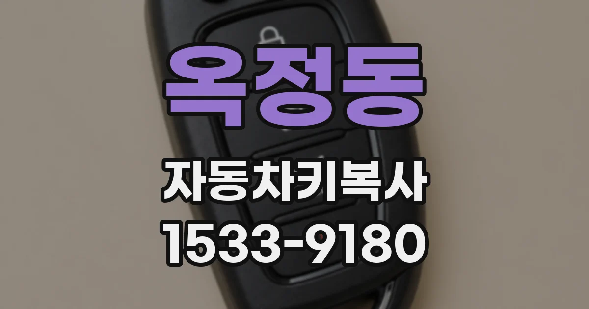 옥정동 자동차키복사