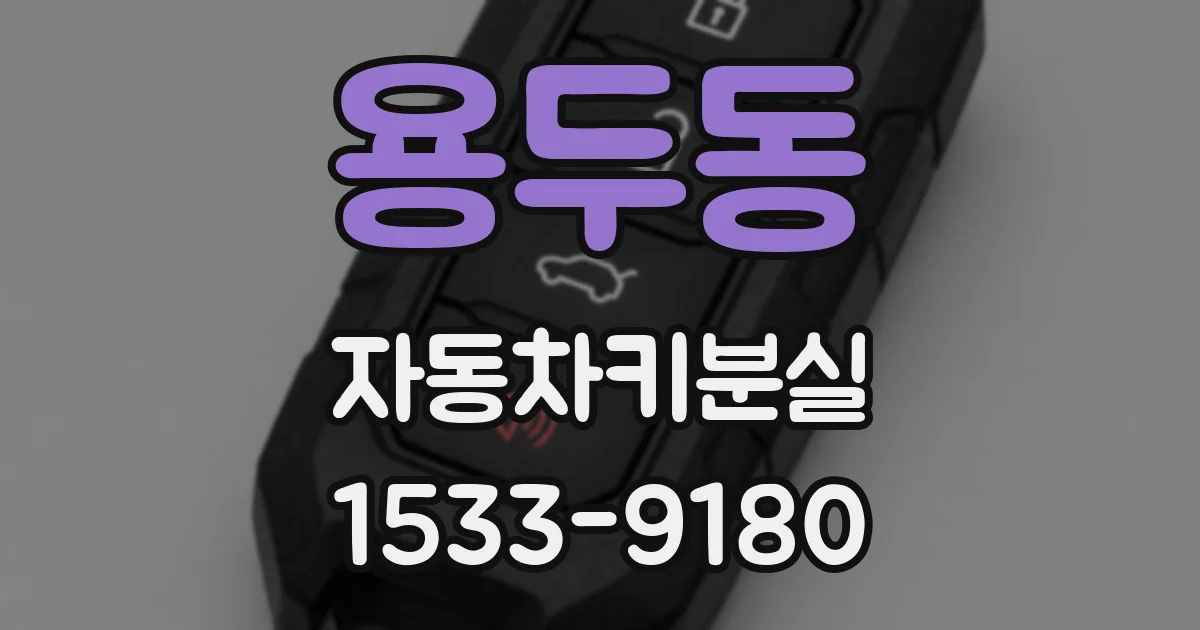 용두동 자동차키분실