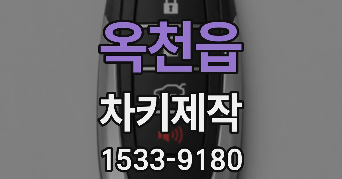 옥천읍 차키제작