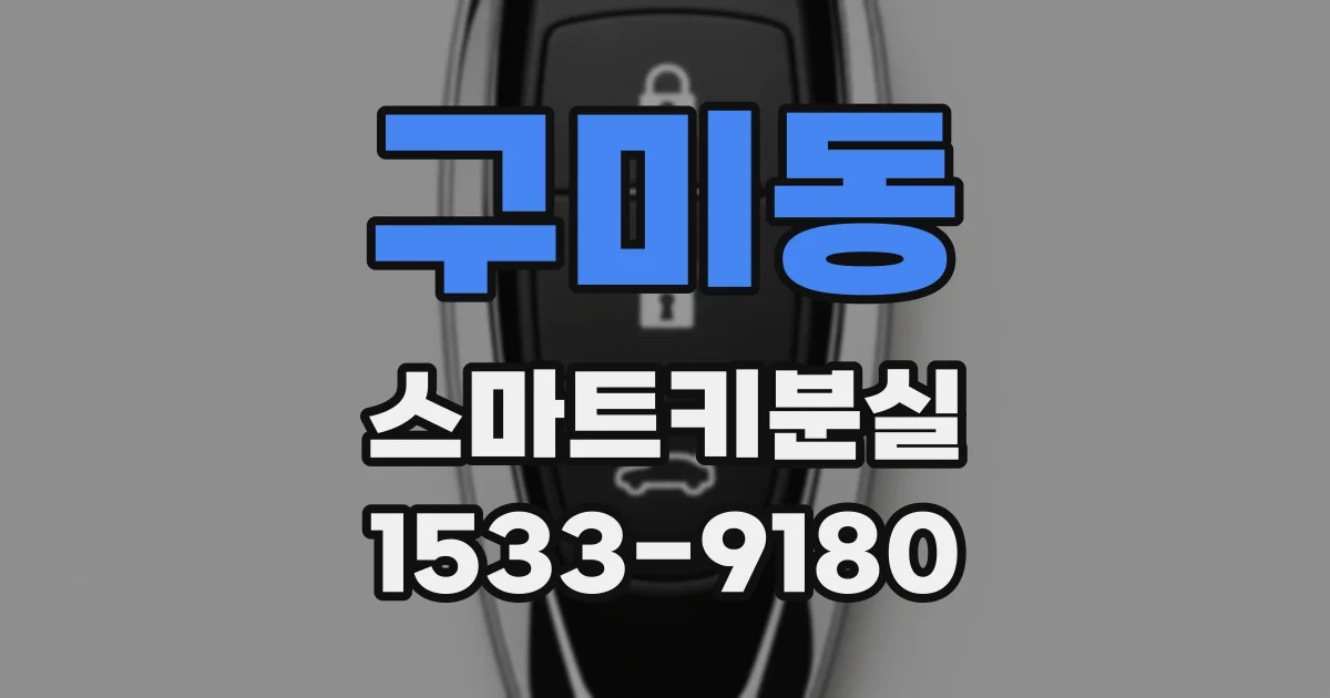 구미동 스마트키분실