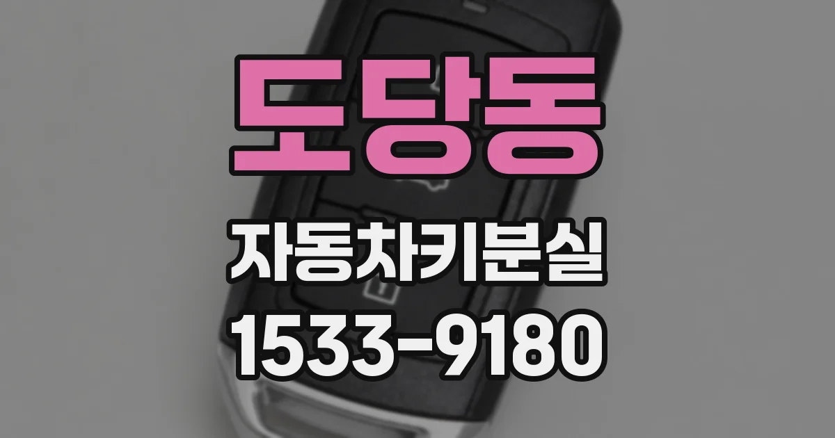 도당동 자동차키분실