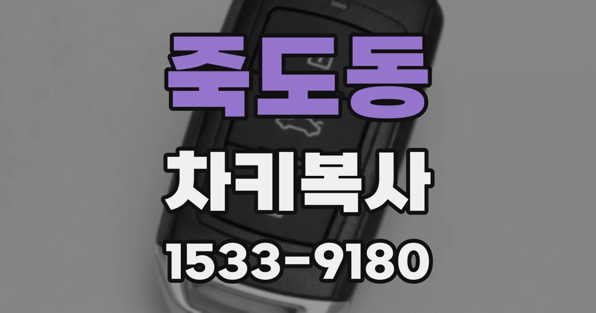 죽도동 차키복사