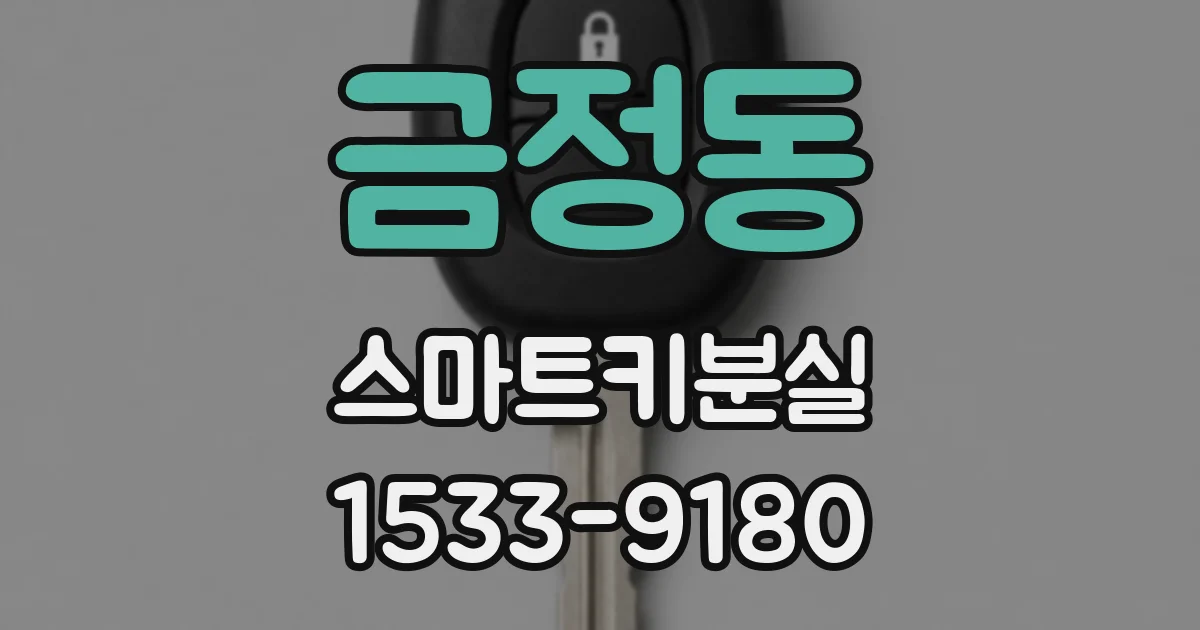 금정동 스마트키분실