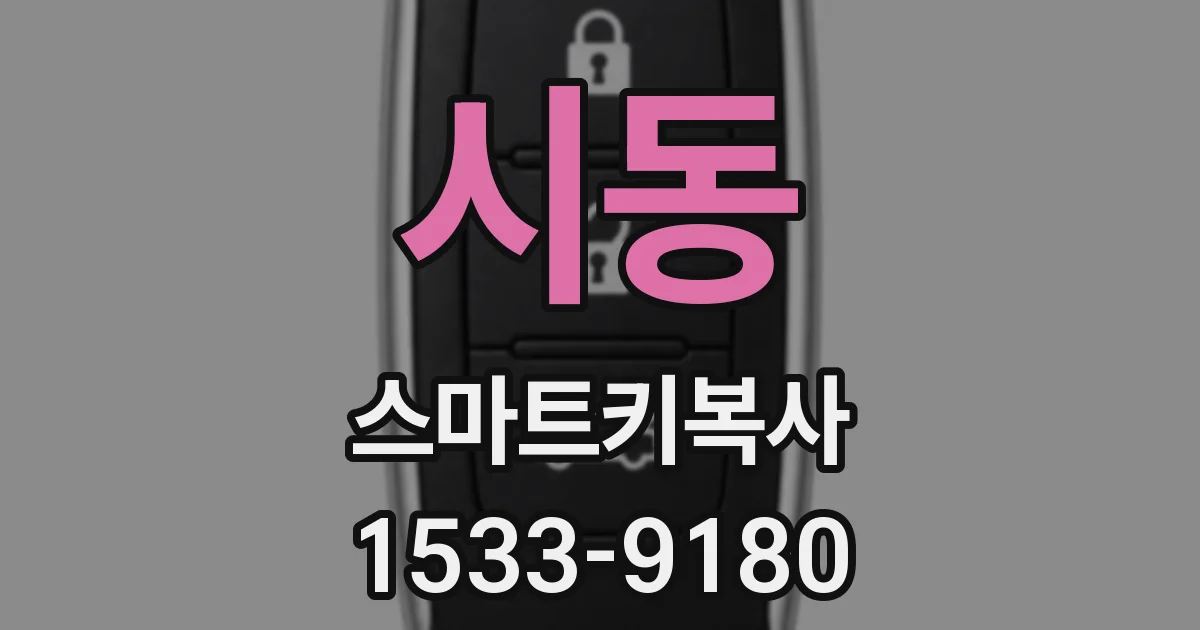시동 스마트키복사