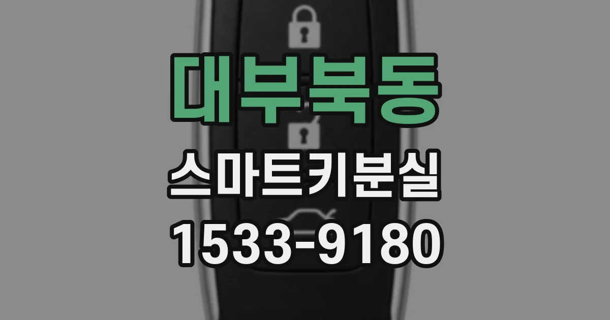 대부북동 스마트키분실