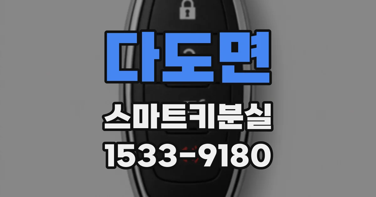 다도면 스마트키분실