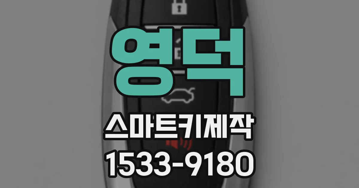 영덕 스마트키제작