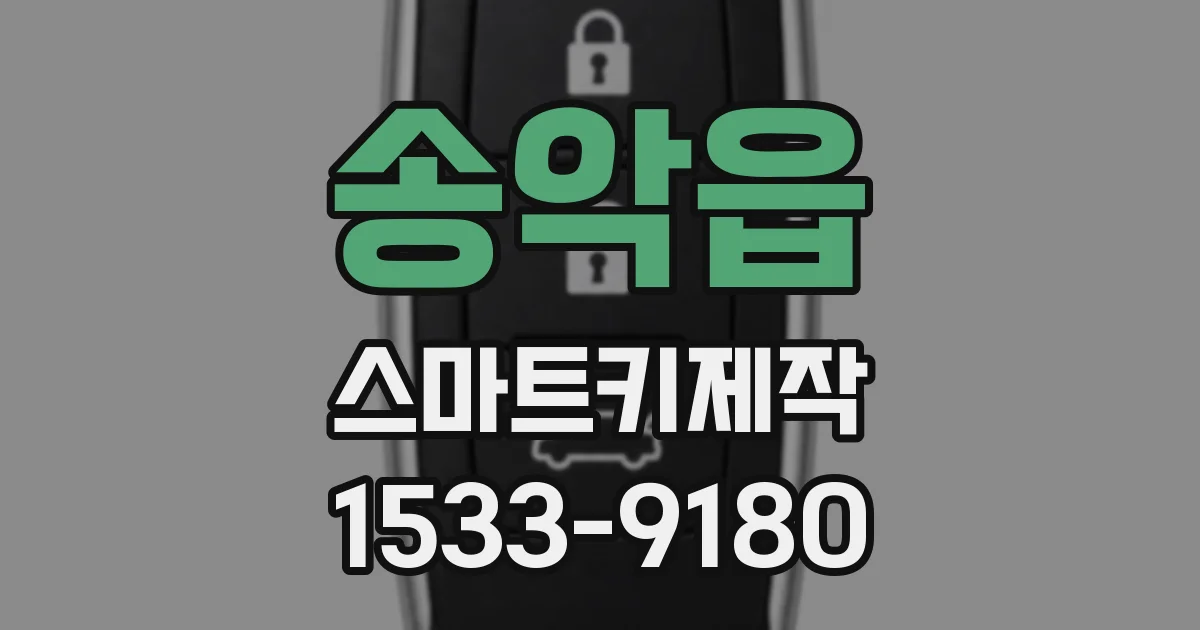 송악읍 스마트키제작