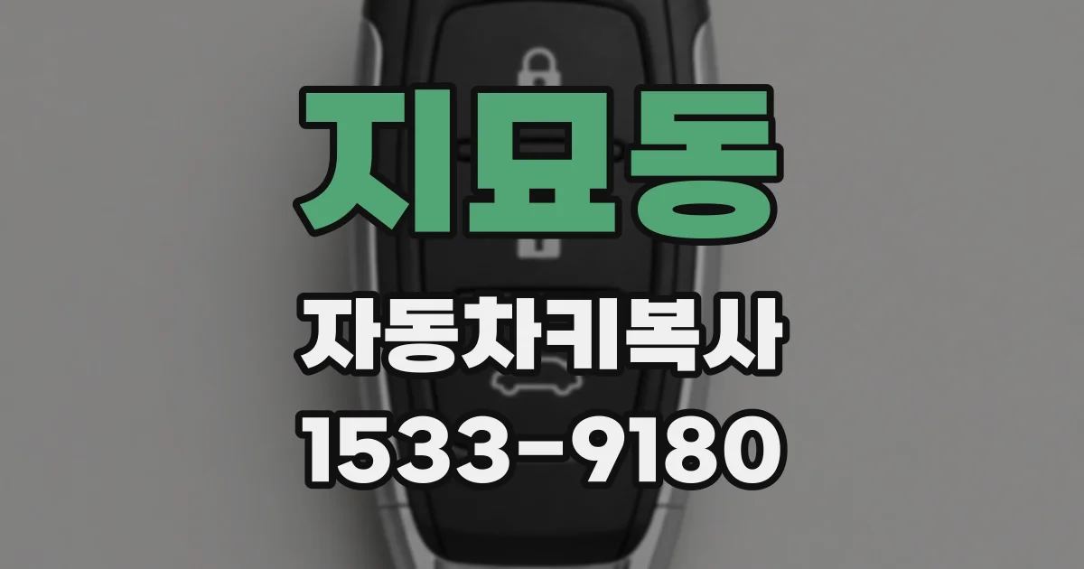 지묘동 자동차키복사