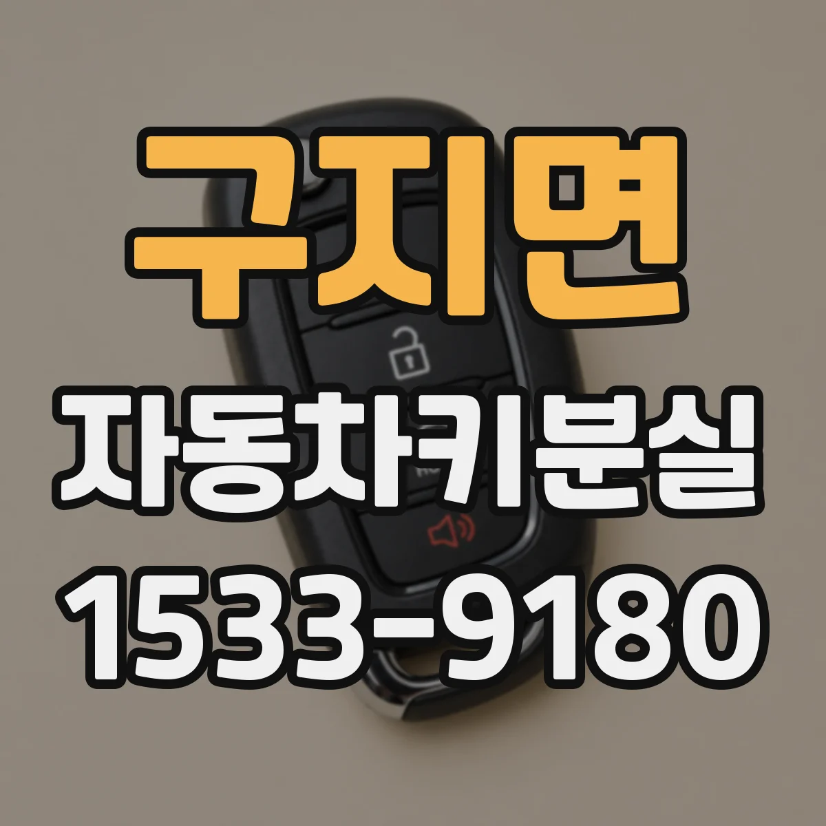 구지면 자동차키분실
