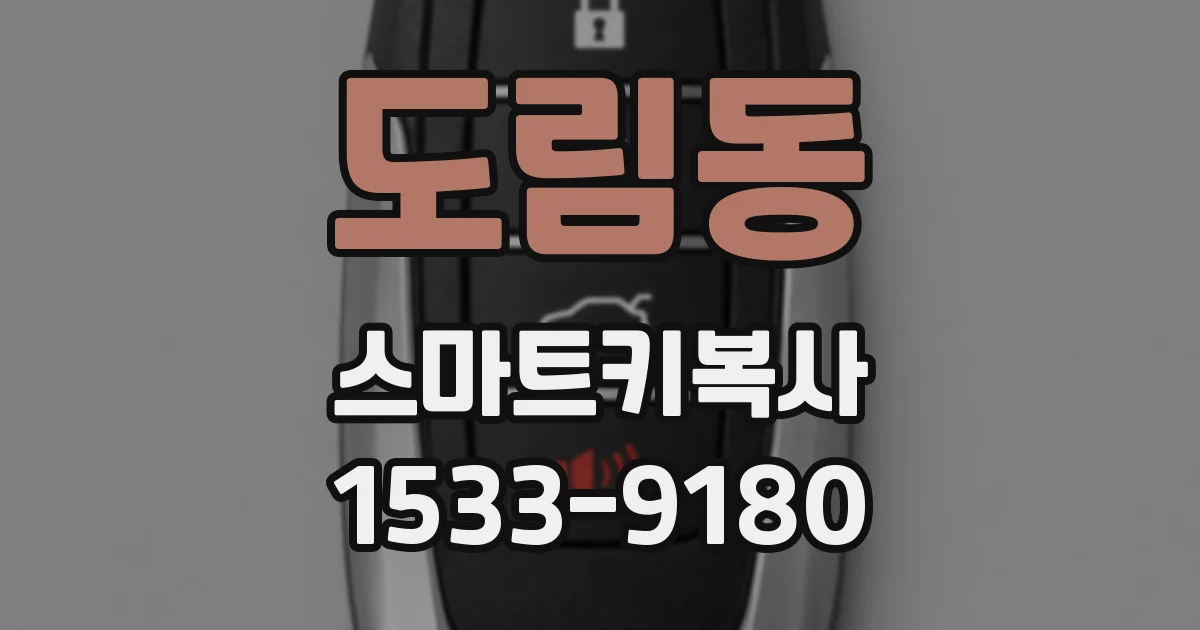 도림동 스마트키복사