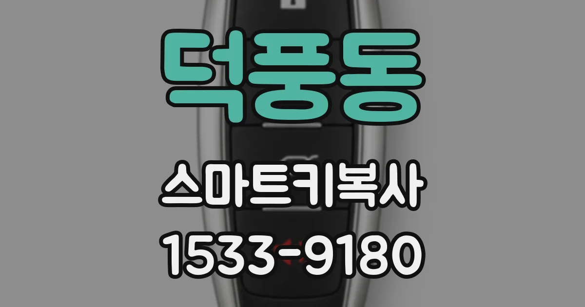 덕풍동 스마트키복사
