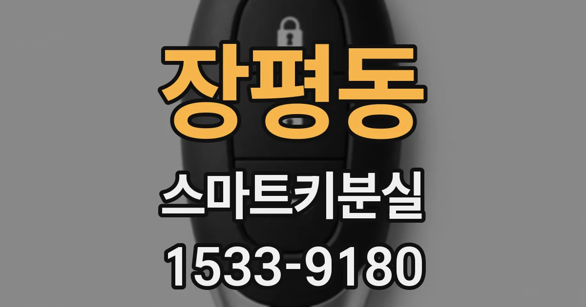 장평동 스마트키분실