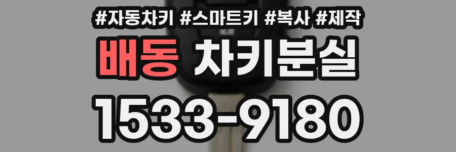 배동 차키분실