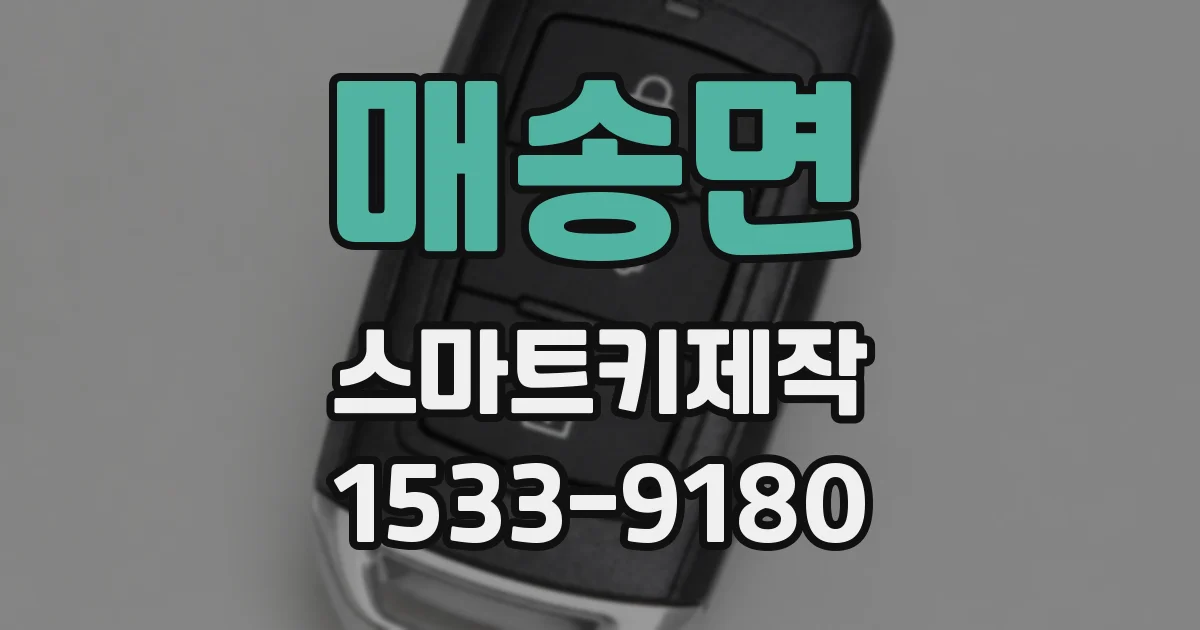 매송면 스마트키제작