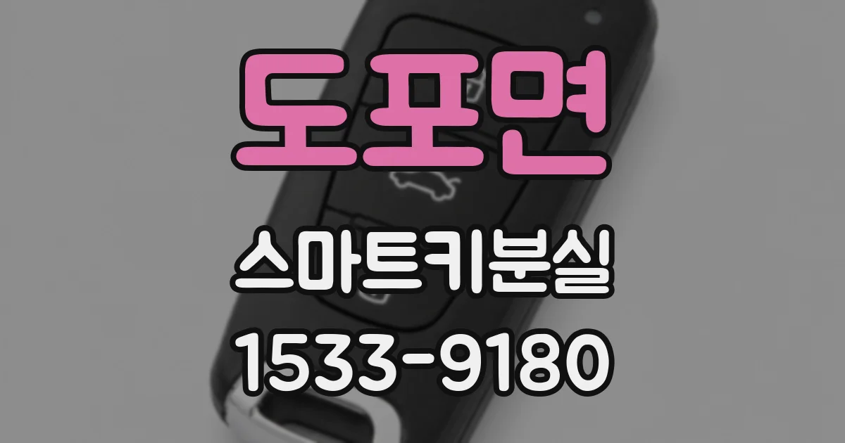 도포면 스마트키분실