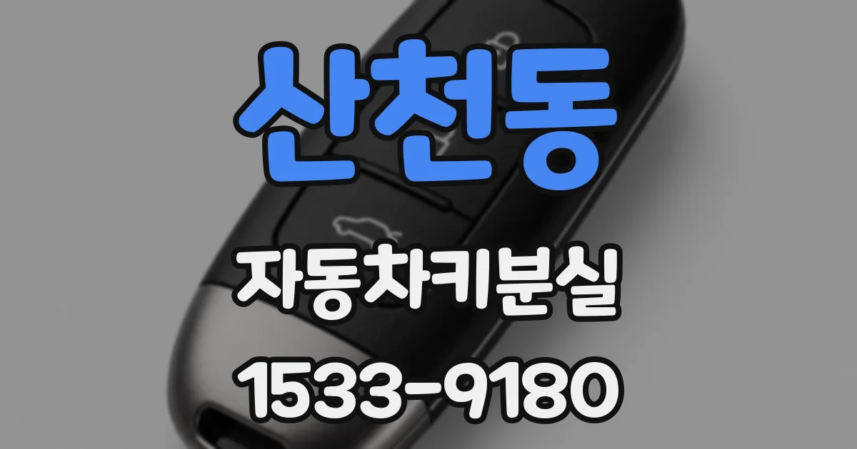 산천동 자동차키분실