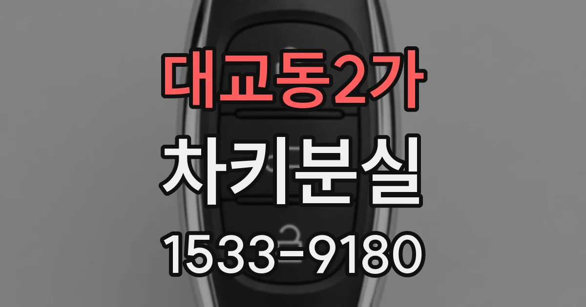 대교동2가 차키분실