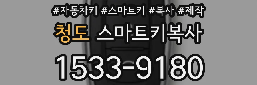 청도 스마트키복사
