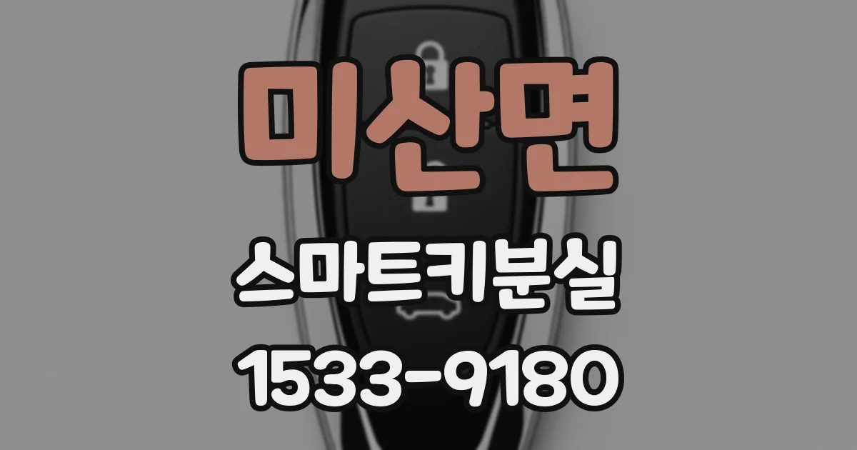 미산면 스마트키분실