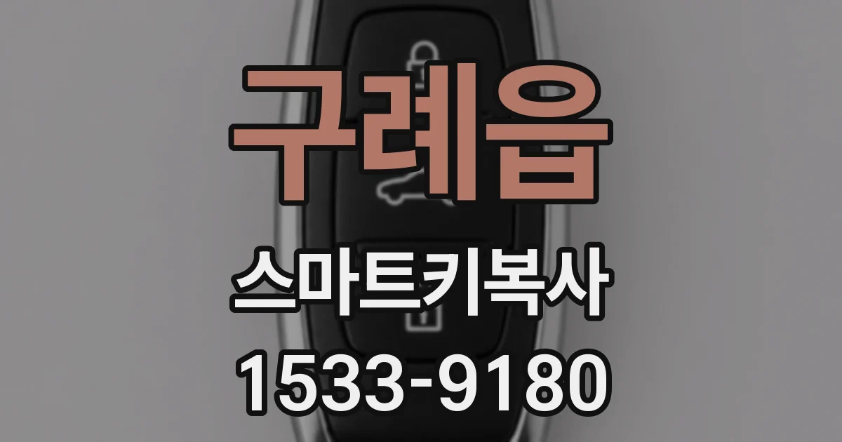 구례읍 스마트키복사