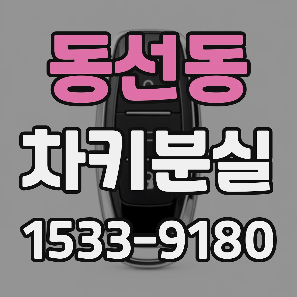 동선동 차키분실