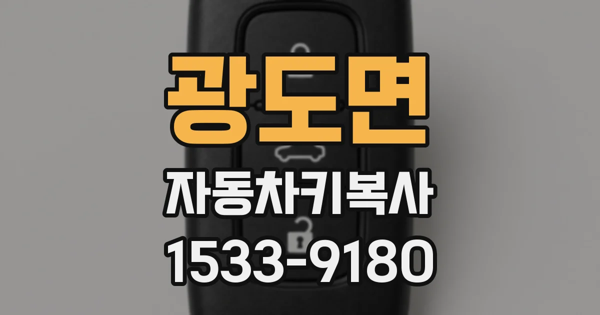광도면 자동차키복사