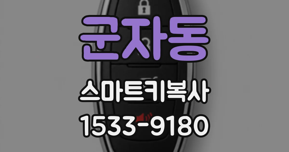 군자동 스마트키복사