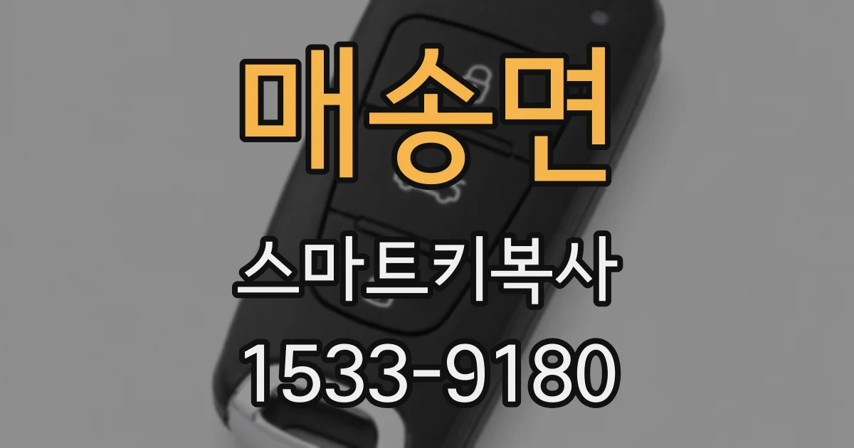 매송면 스마트키복사