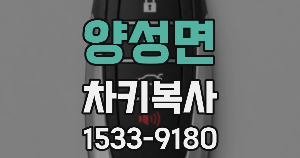 양성면 차키복사