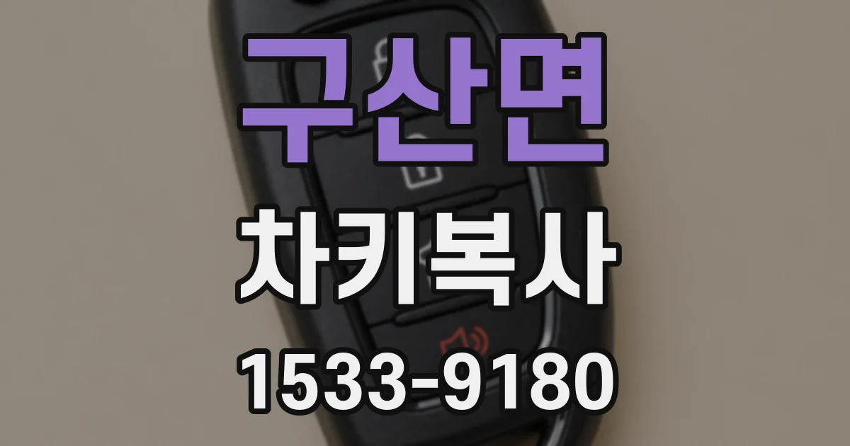 구산면 차키복사