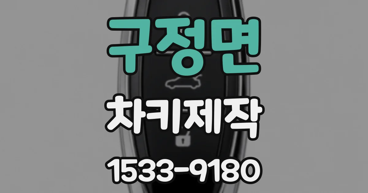 구정면 차키제작