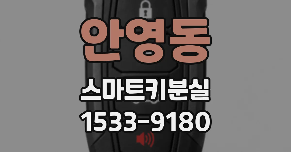 안영동 스마트키분실