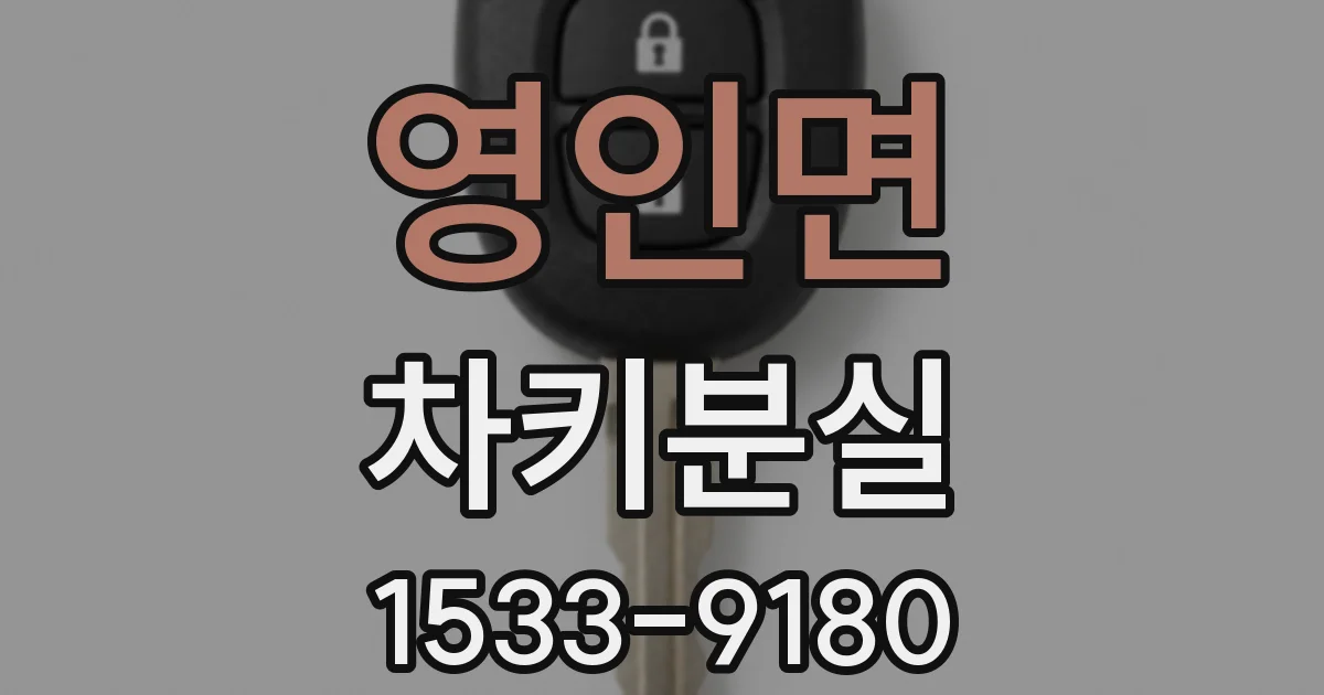 영인면 차키분실