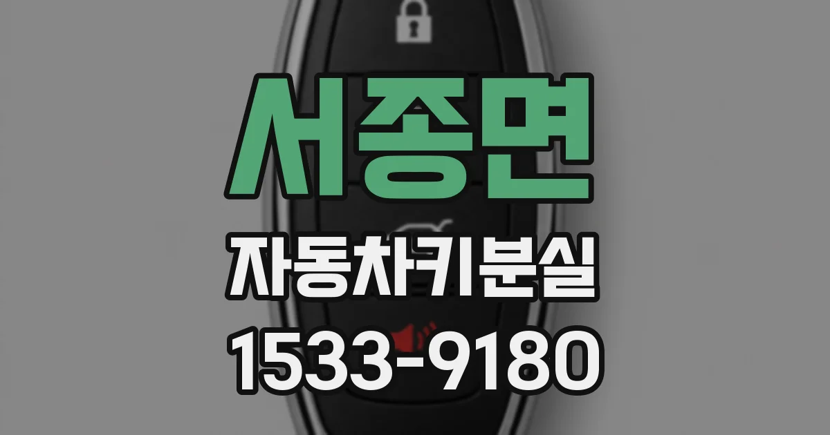 서종면 자동차키분실