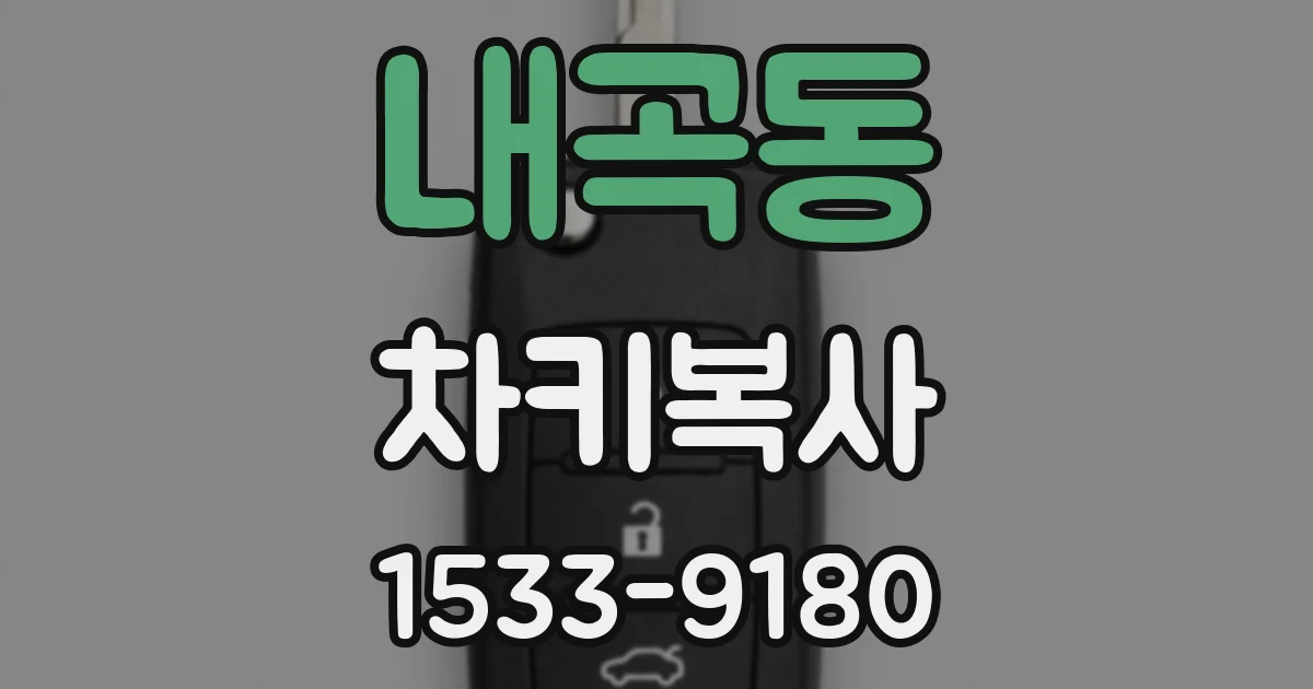 내곡동 차키복사