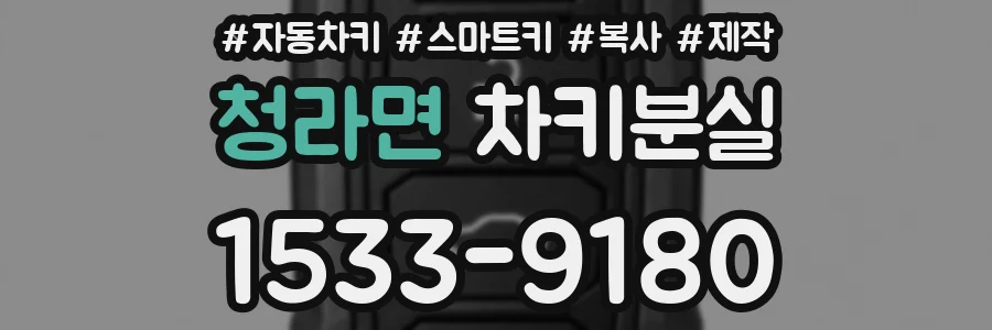 청라면 차키분실