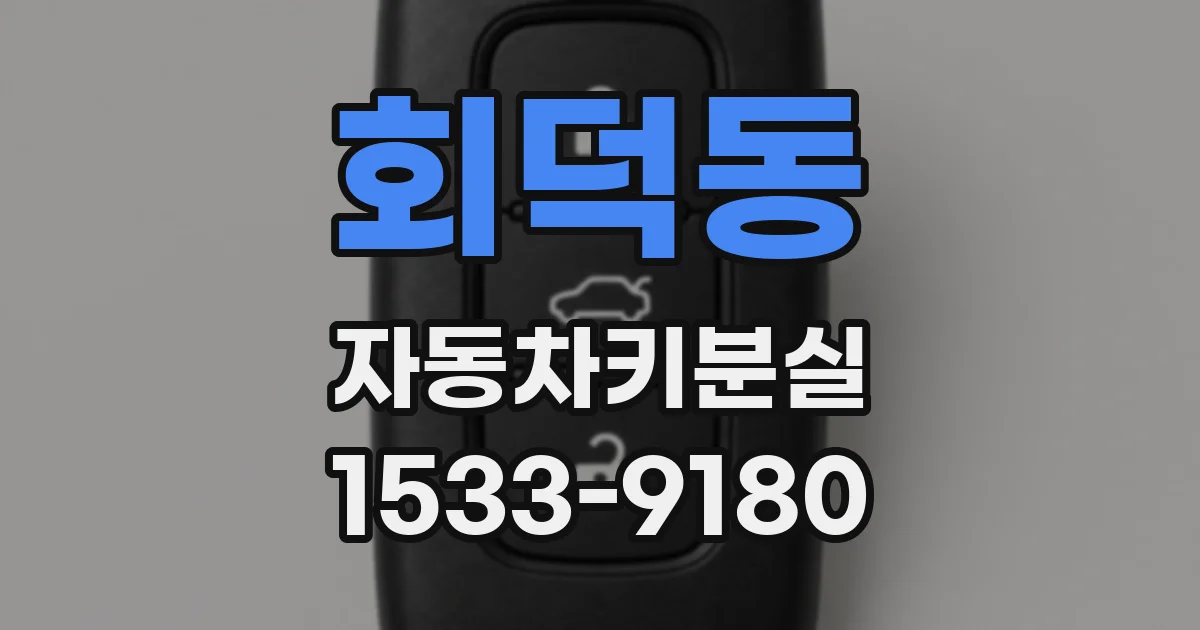 회덕동 자동차키분실