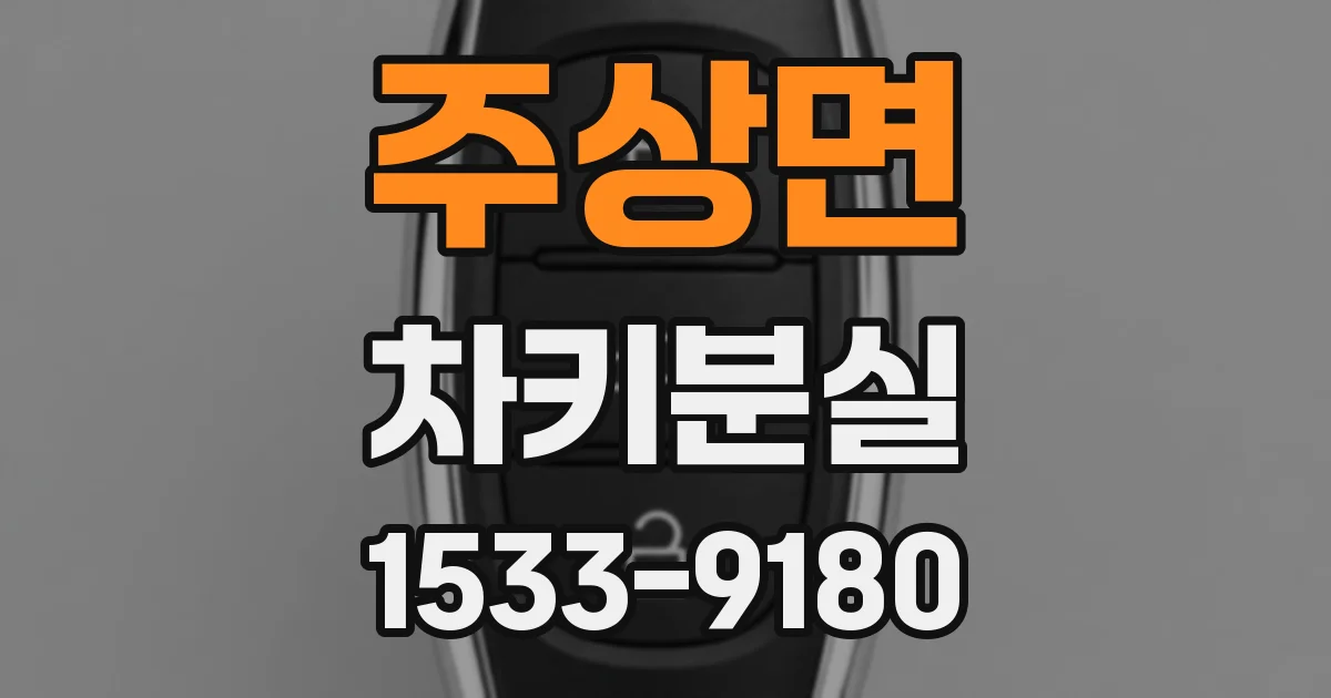 주상면 차키분실