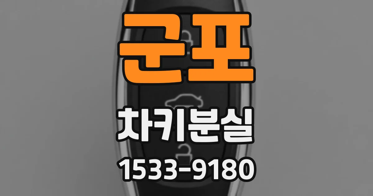 군포 차키분실