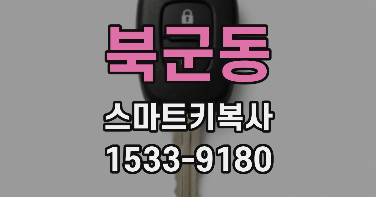 북군동 스마트키복사