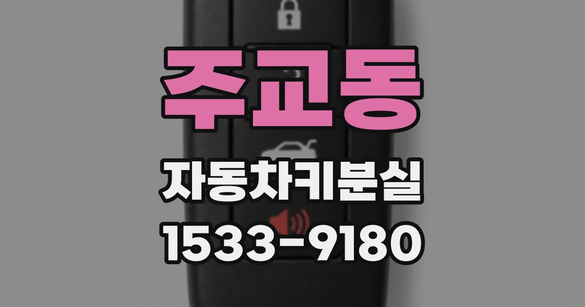 주교동 자동차키분실