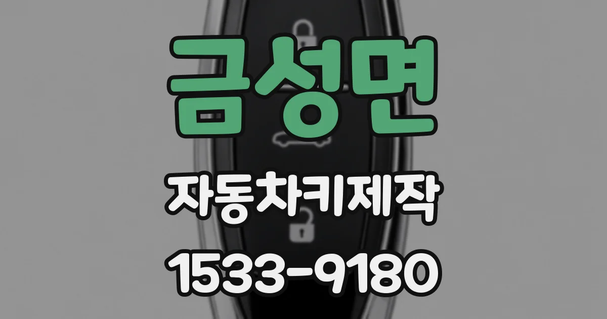 금성면 자동차키제작