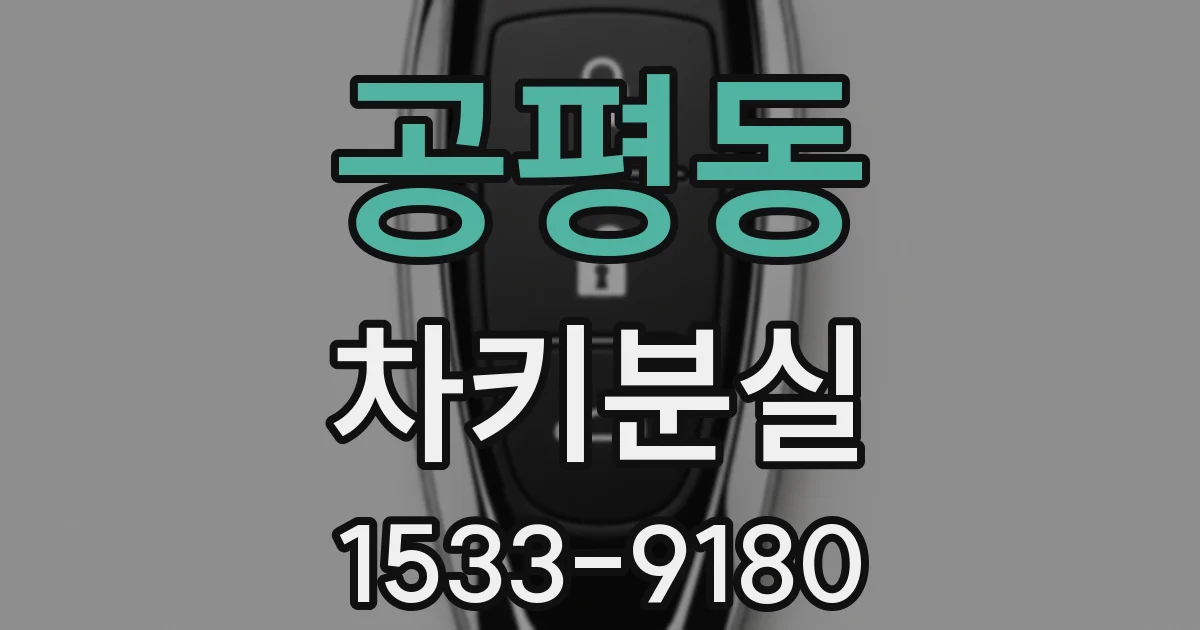공평동 차키분실