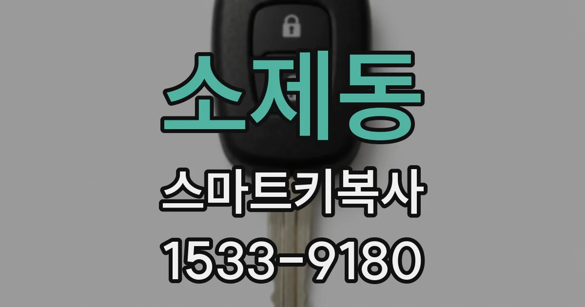 소제동 스마트키복사